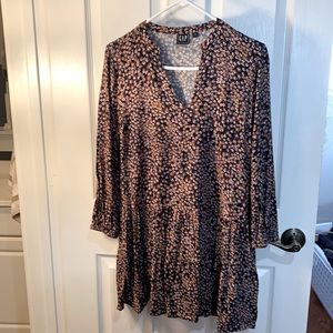 Gap floral flowing midi. So cute with cowboy boots!